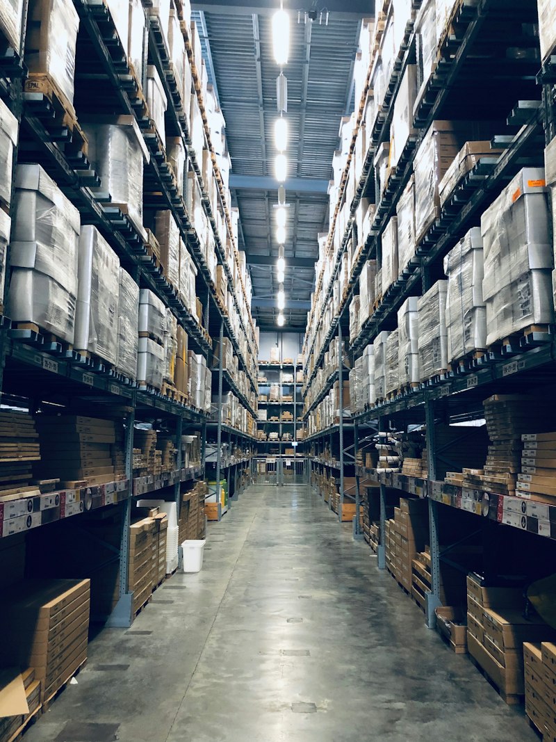 Warehouse aisle